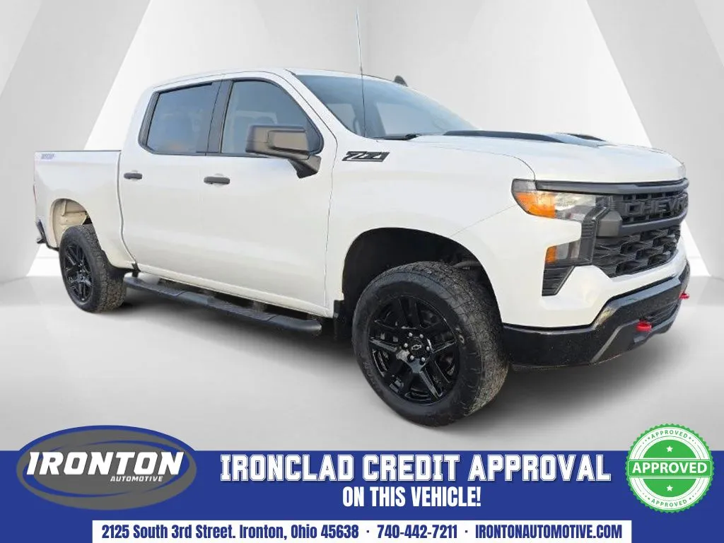 White 2023 Chevrolet Silverado 1500 Custom Trail Boss for sale in Ironton, OH