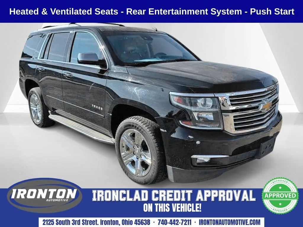 Black 2015 Chevrolet Tahoe LTZ for sale in Ironton, OH