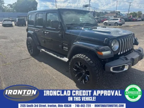 Black 2018 Jeep Wrangler Unlimited Sahara for sale in Ironton, OH