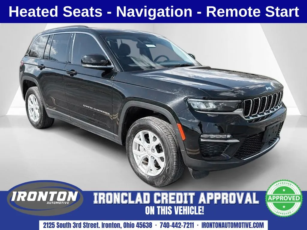Black 2023 Jeep Grand Cherokee Limited for sale in Ironton, OH