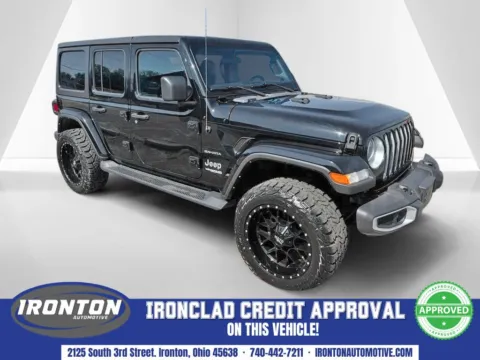 Black 2021 Jeep Wrangler Unlimited Sahara for sale in Ironton, OH