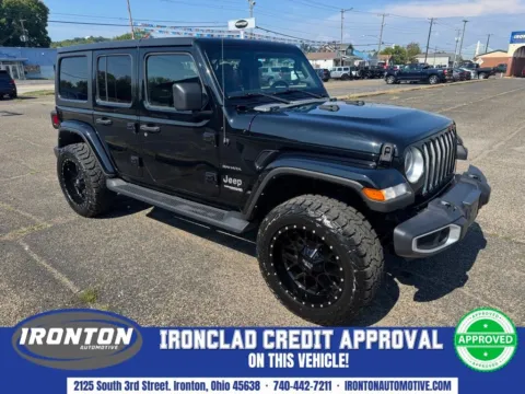 Black 2021 Jeep Wrangler Unlimited Sahara for sale in Ironton, OH