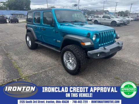 Blue 2020 Jeep Wrangler Unlimited Sport S for sale in Ironton, OH