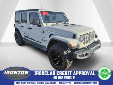 White 2019 Jeep Wrangler Unlimited Sahara for sale in Ironton, OH