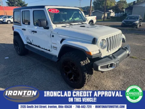 White 2019 Jeep Wrangler Unlimited Sahara for sale in Ironton, OH