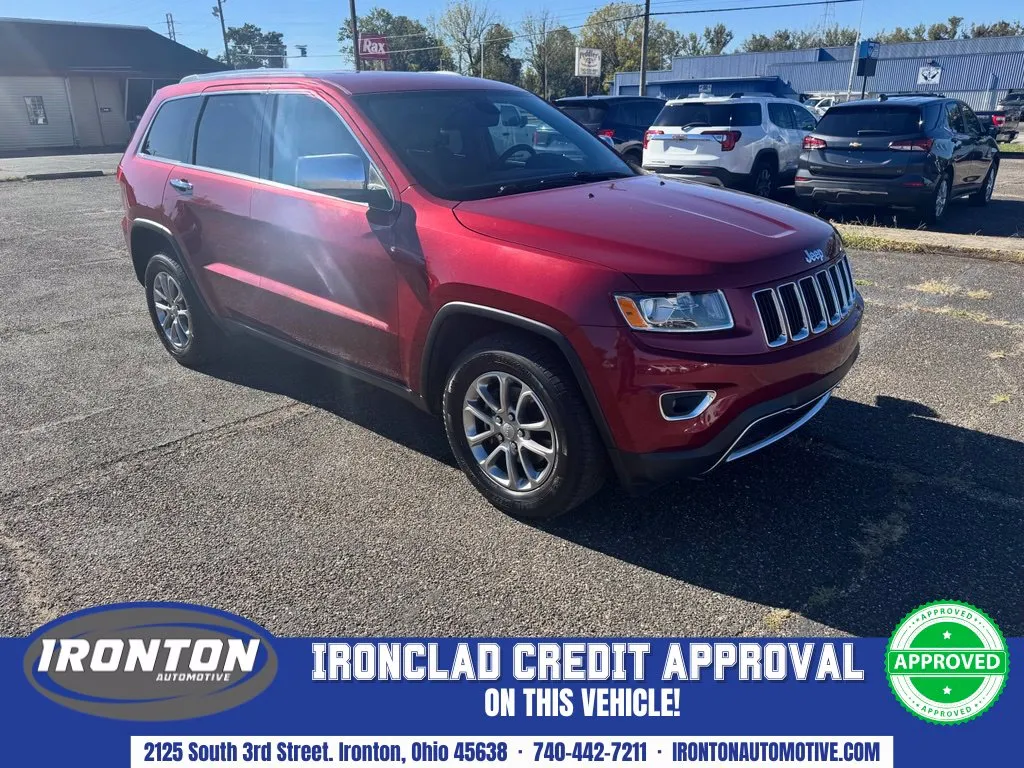 Red 2015 Jeep Grand Cherokee Limited for sale in Ironton, OH