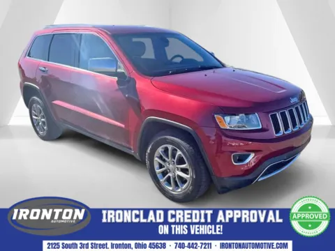 Red 2015 Jeep Grand Cherokee Limited for sale in Ironton, OH