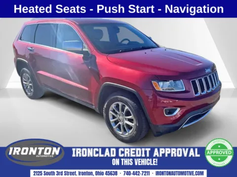 Red 2015 Jeep Grand Cherokee Limited for sale in Ironton, OH