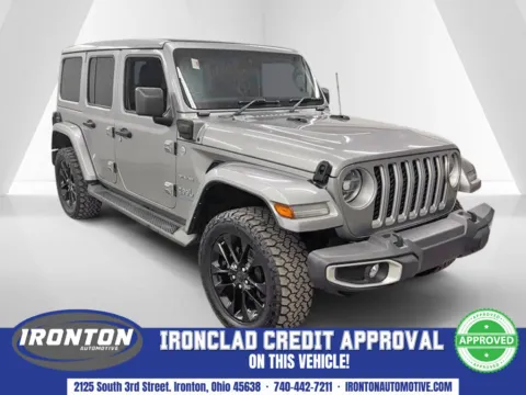Silver 2021 Jeep Wrangler Unlimited Sahara 4xe for sale in Ironton, OH