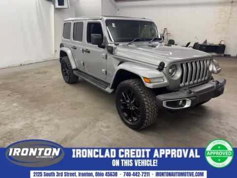 Silver 2021 Jeep Wrangler Unlimited Sahara 4xe for sale in Ironton, OH