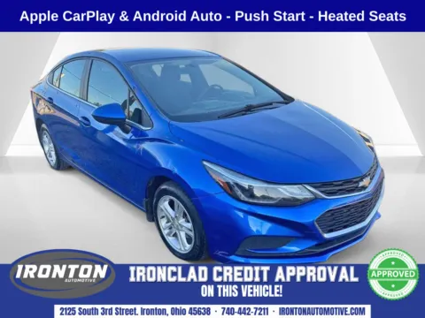 Blue 2018 Chevrolet Cruze LT for sale in Ironton, OH
