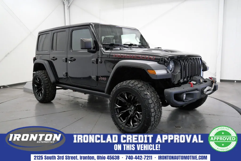 Black 2021 Jeep Wrangler Unlimited Rubicon for sale in Ironton, OH