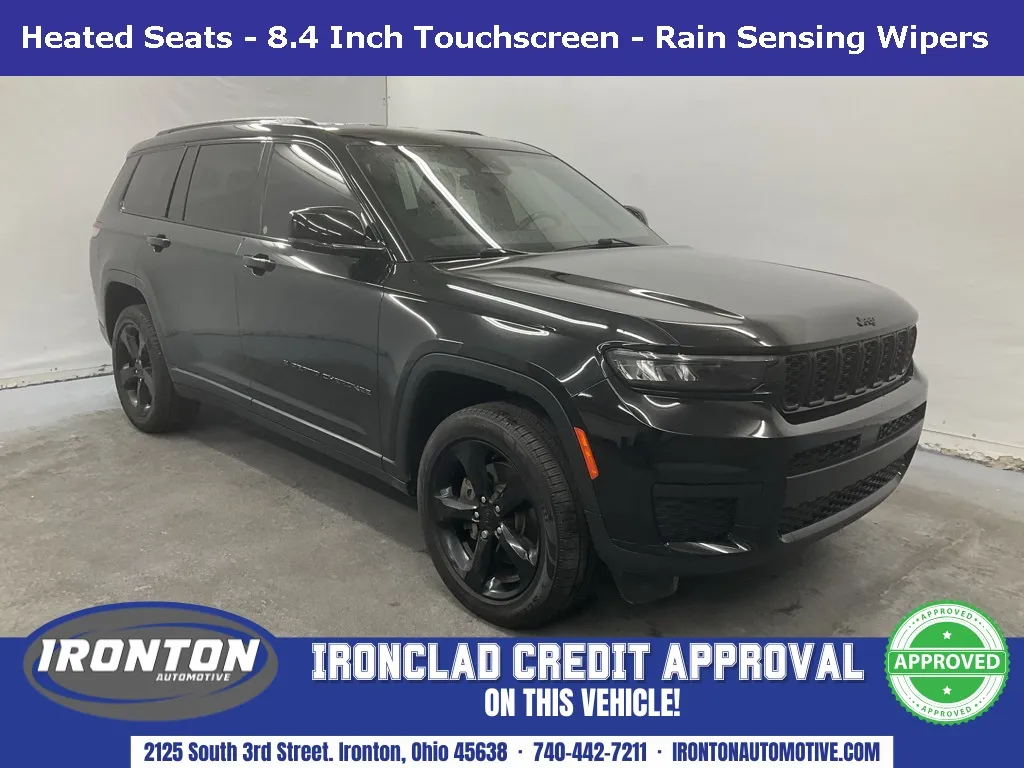 Black 2022 Jeep Grand Cherokee L Altitude for sale in Ironton, OH