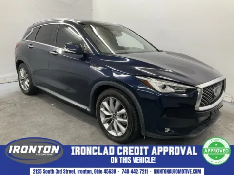 Blue 2021 INFINITI QX50 LUXE for sale in Ironton, OH
