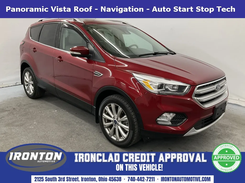 Red 2017 Ford Escape Titanium for sale in Ironton, OH