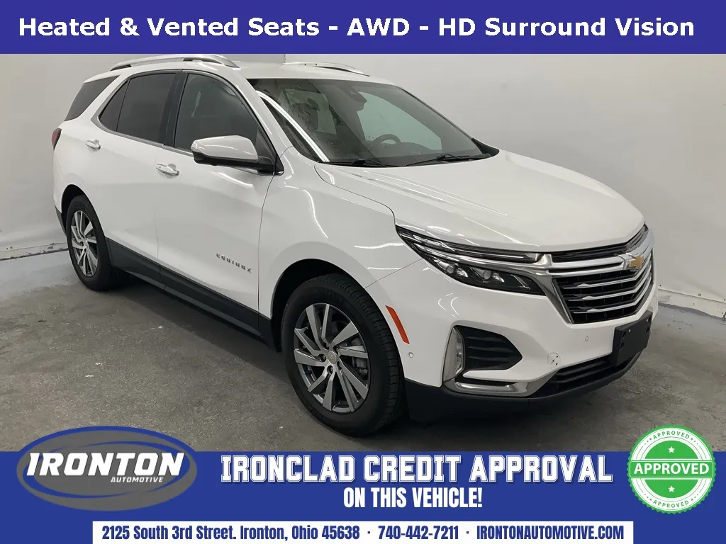White 2022 Chevrolet Equinox Premier for sale in Ironton, OH