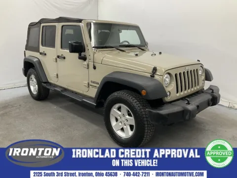 Beige 2017 Jeep Wrangler Unlimited Sport for sale in Ironton, OH
