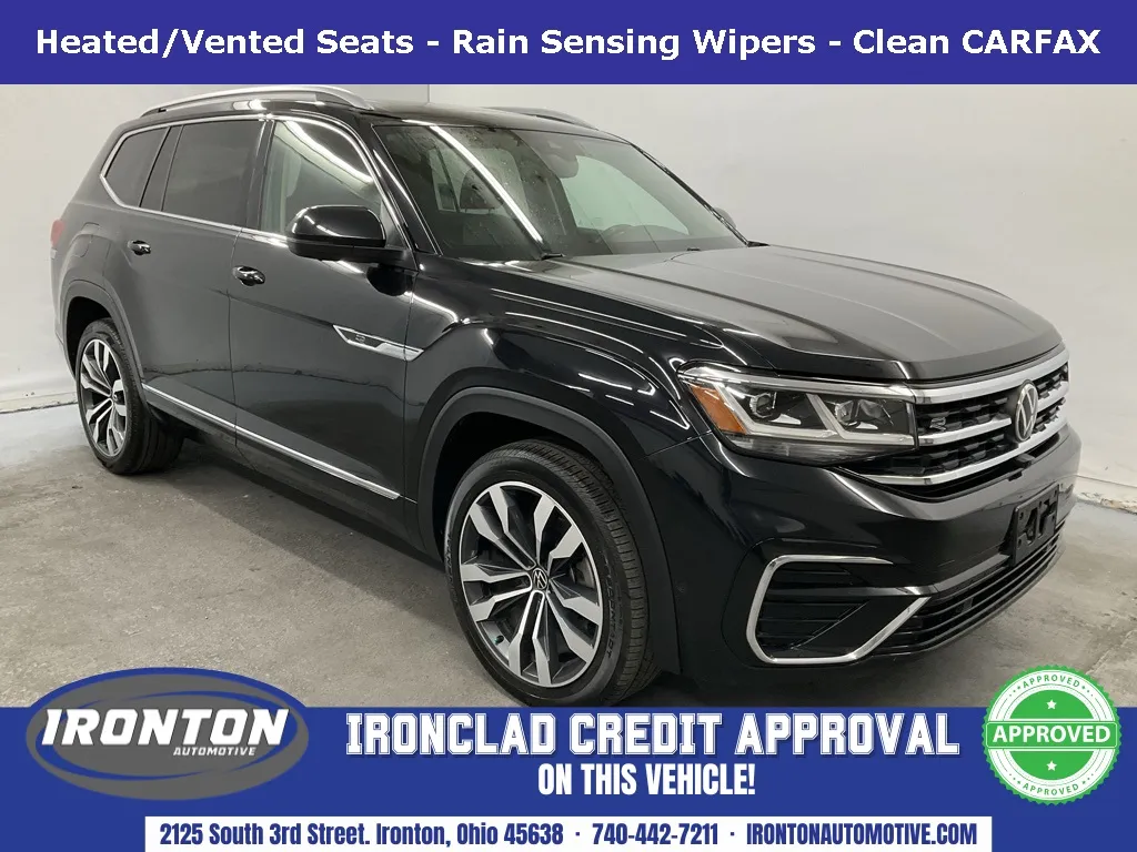 Black 2022 Volkswagen Atlas 3.6L V6 SEL Premium R-Line for sale in Ironton, OH