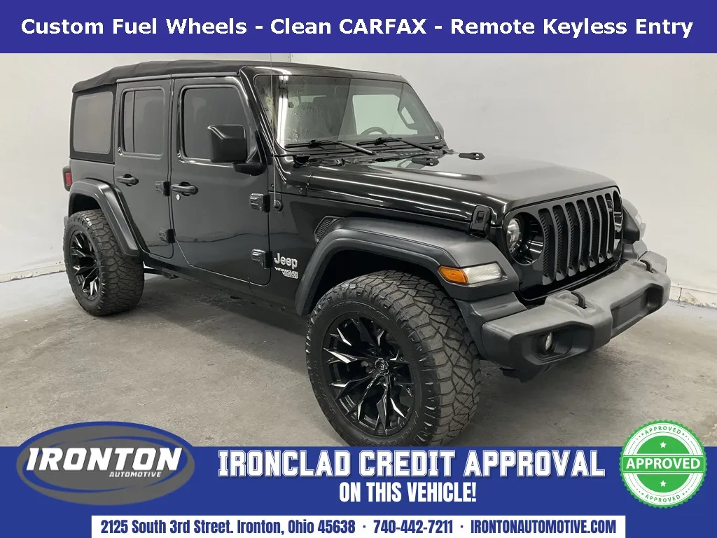 Black 2018 Jeep Wrangler Unlimited Sport S for sale in Ironton, OH