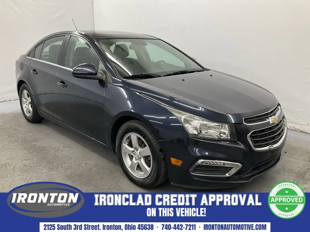 Blue 2015 Chevrolet Cruze 1LT for sale in Ironton, OH