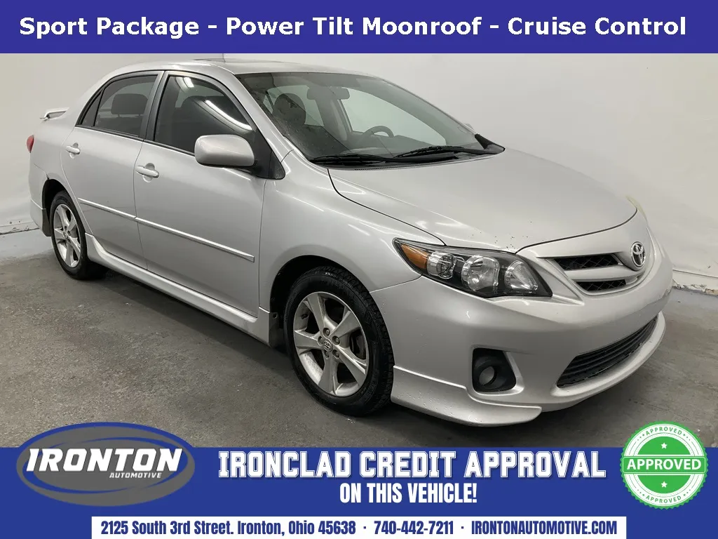 Silver 2011 Toyota Corolla S for sale in Ironton, OH