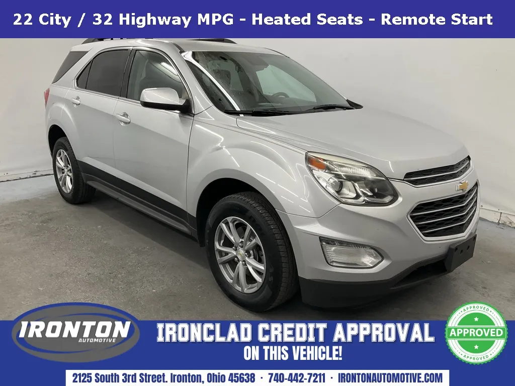 Silver 2016 Chevrolet Equinox LT for sale in Ironton, OH