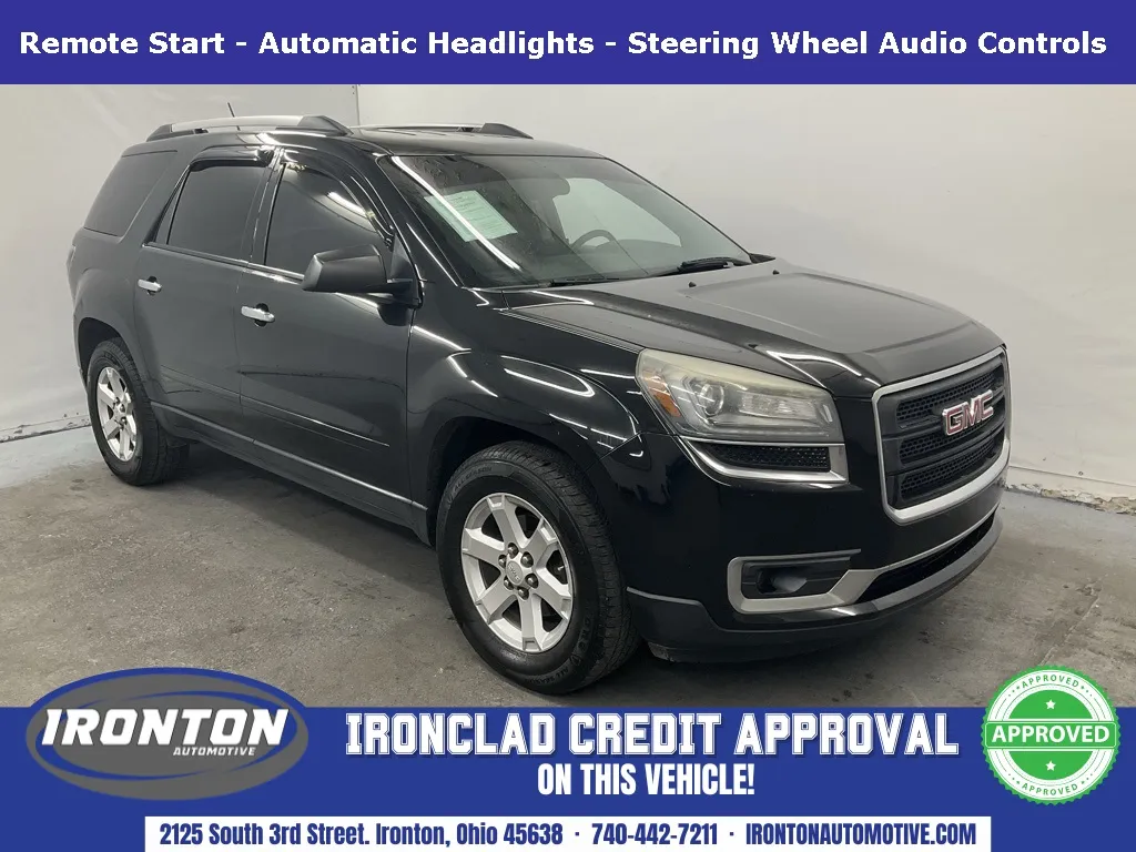 Black 2015 GMC Acadia SLE-2 for sale in Ironton, OH