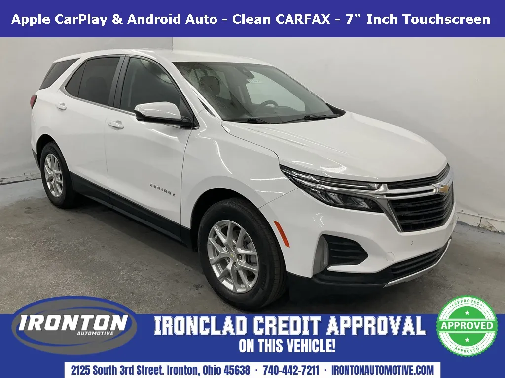 White 2022 Chevrolet Equinox LT for sale in Ironton, OH