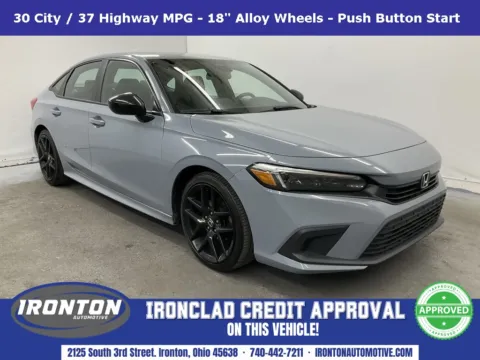 Gray 2022 Honda Civic Sport for sale in Ironton, OH