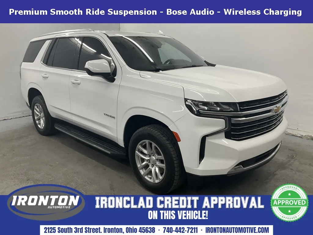 White 2021 Chevrolet Tahoe LT for sale in Ironton, OH