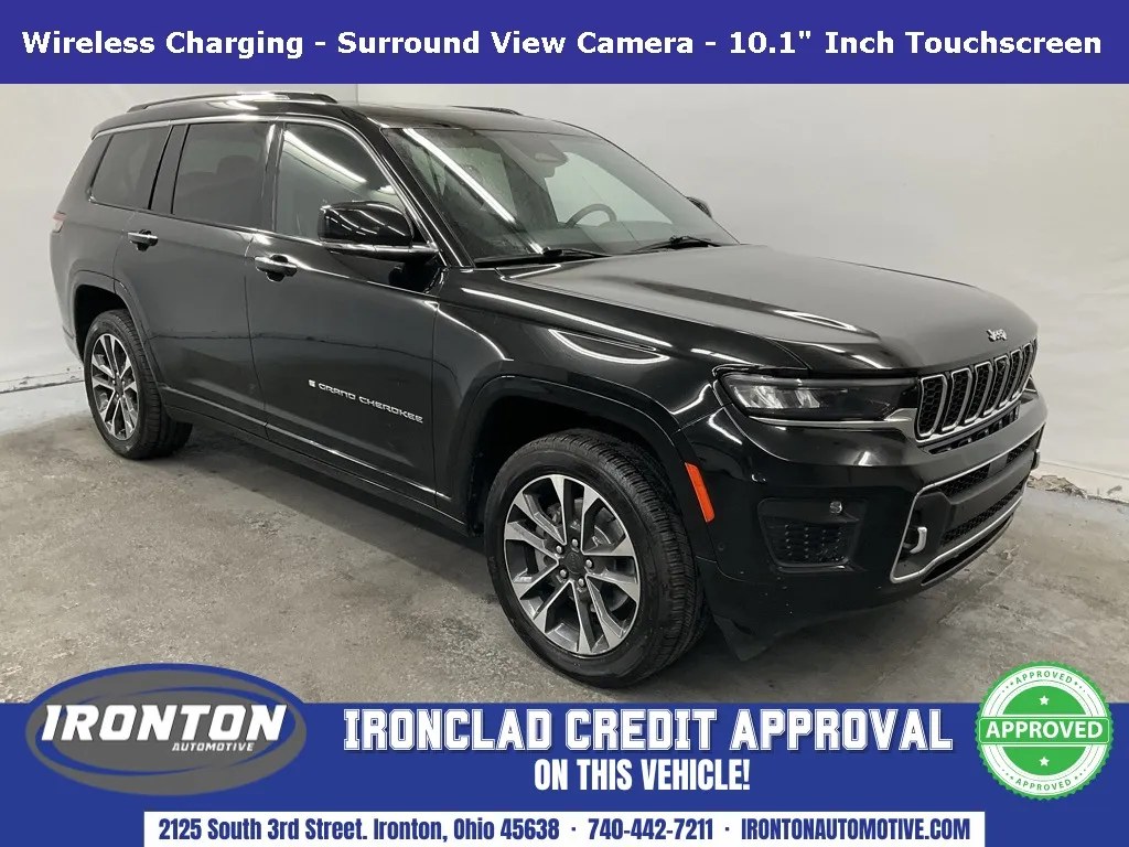Black 2021 Jeep Grand Cherokee L Overland for sale in Ironton, OH