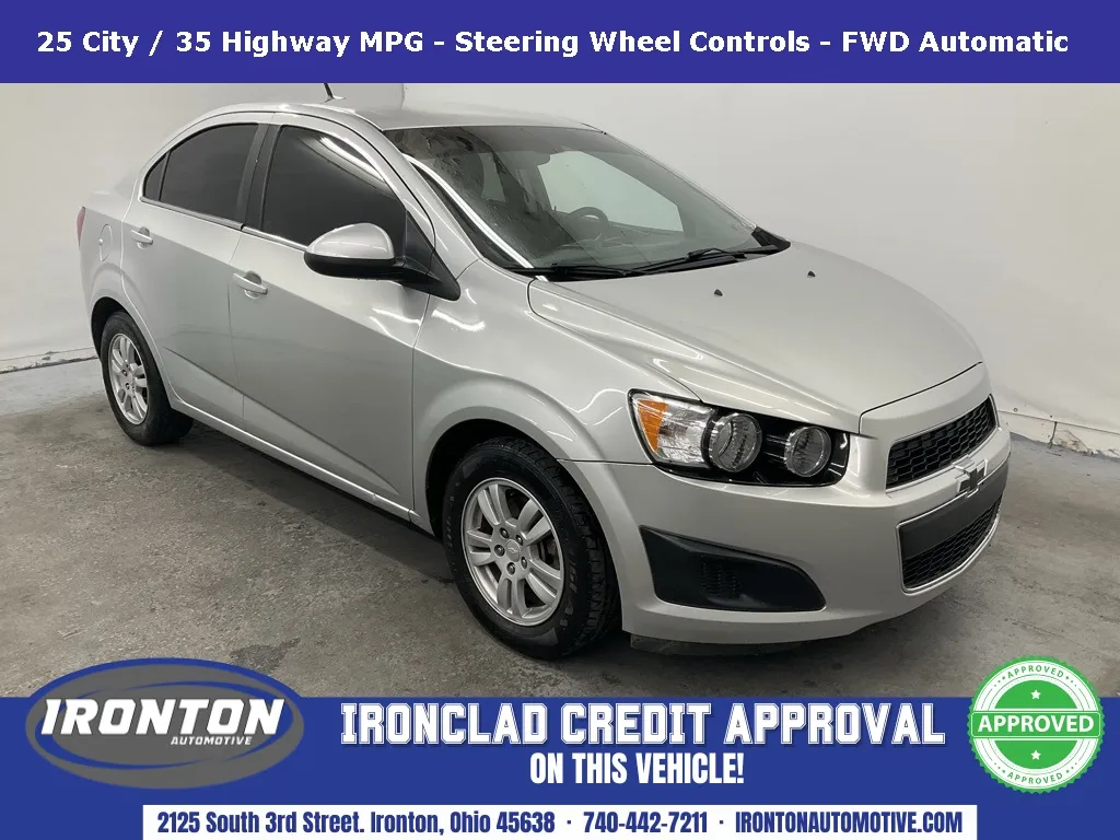 Silver 2013 Chevrolet Sonic LT for sale in Ironton, OH