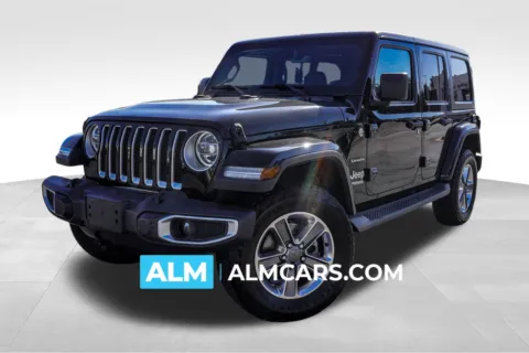 Black 2020 Jeep Wrangler Unlimited Sahara for sale in Union City, GA