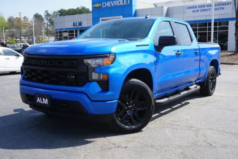Blue 2025 Chevrolet Silverado 1500 Custom for sale in Union City, GA