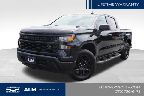 Black 2025 Chevrolet Silverado 1500 Custom for sale in Union City, GA