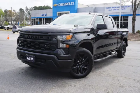 Black 2025 Chevrolet Silverado 1500 Custom for sale in Union City, GA