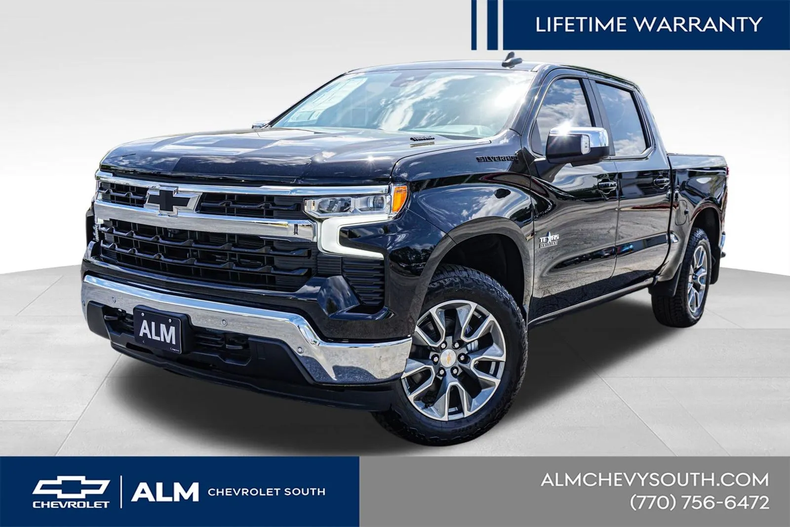 Black 2026 Chevrolet Silverado 1500 LT for sale in Union City, GA