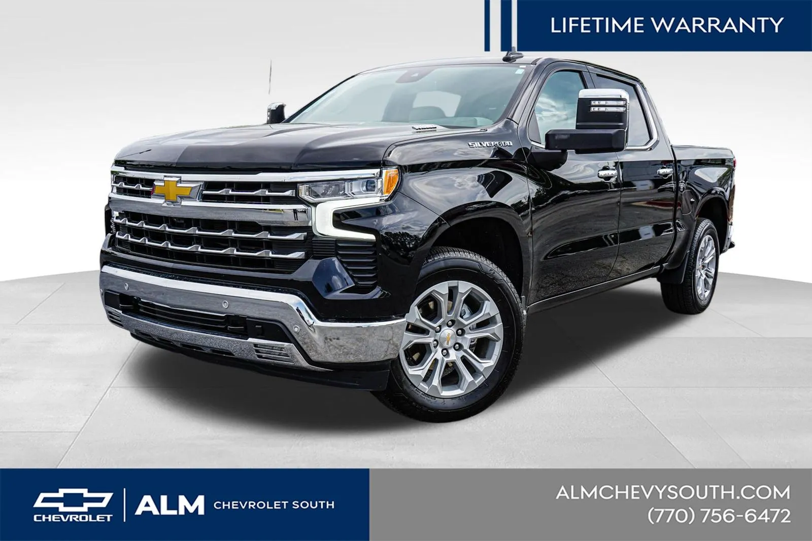 Black 2025 Chevrolet Silverado 1500 LTZ for sale in Union City, GA