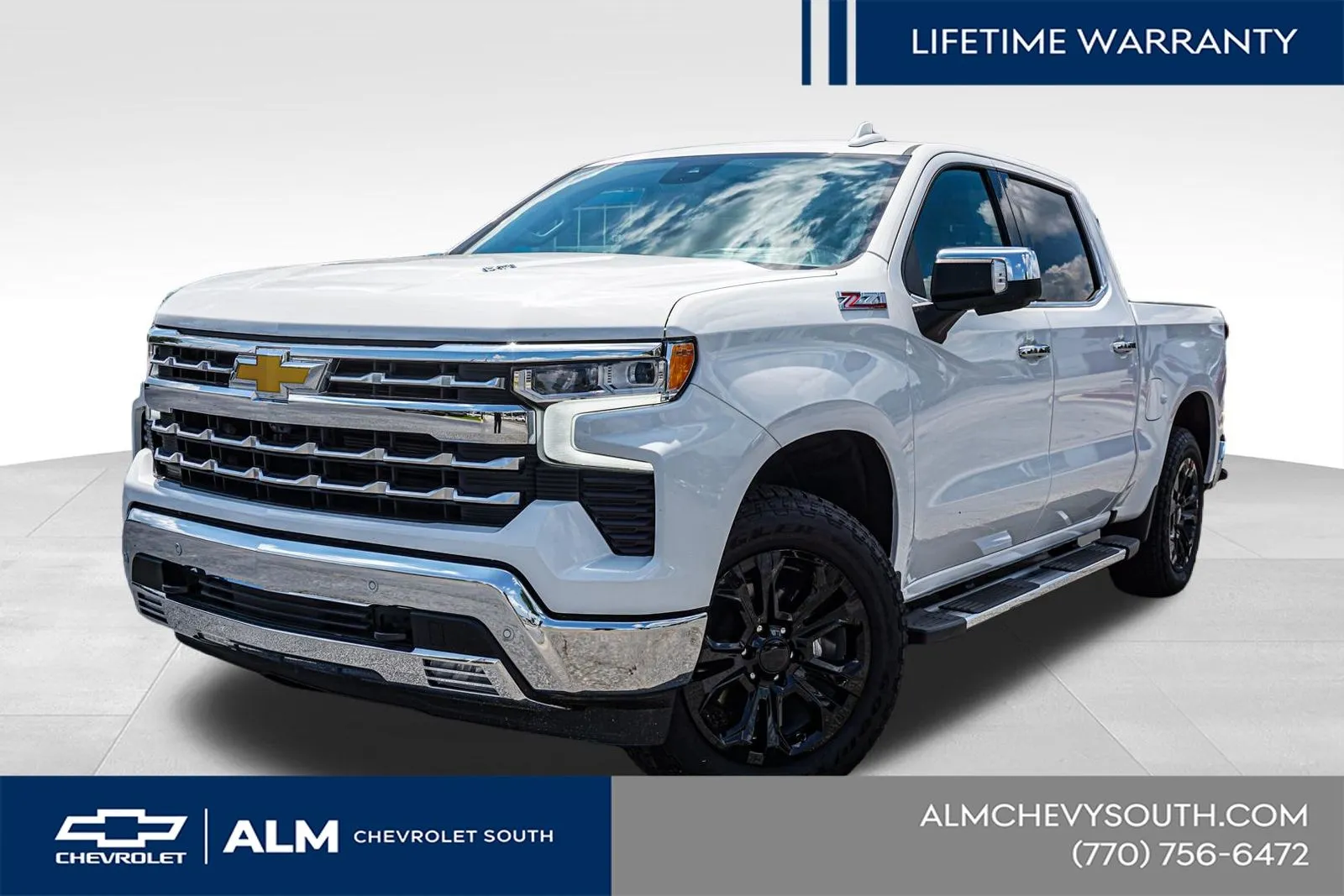 White 2025 Chevrolet Silverado 1500 LTZ for sale in Union City, GA