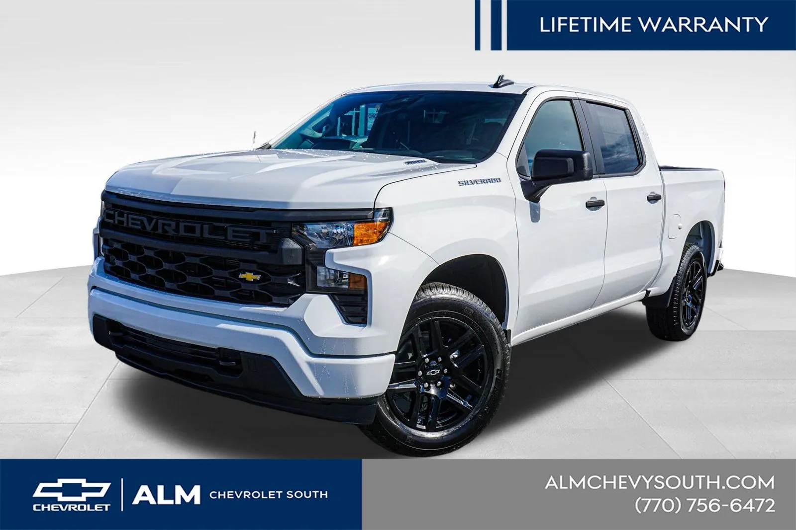 White 2026 Chevrolet Silverado 1500 Custom for sale in Union City, GA