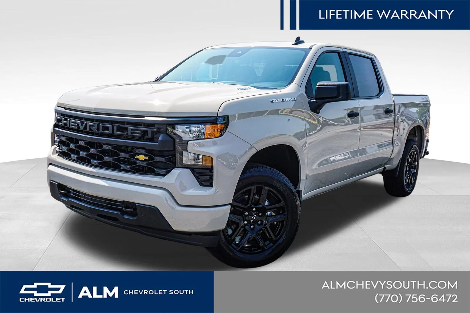 White 2026 Chevrolet Silverado 1500 Custom for sale in Union City, GA