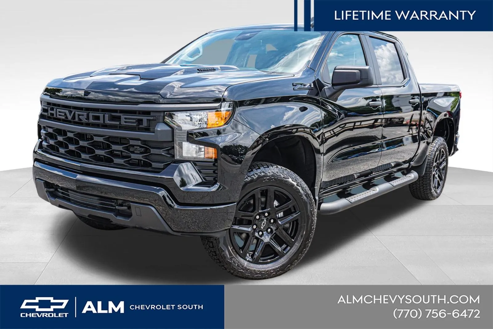 Black 2026 Chevrolet Silverado 1500 Custom Trail Boss for sale in Union City, GA