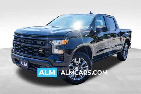 Black 2025 Chevrolet Silverado 1500 Custom for sale in Union City, GA