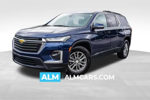 Blue 2022 Chevrolet Traverse LT for sale in Union City, GA