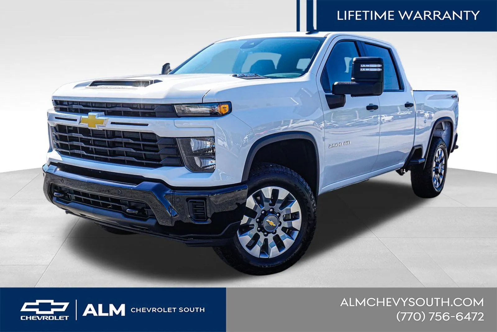 White 2026 Chevrolet Silverado 2500 HD Custom for sale in Union City, GA