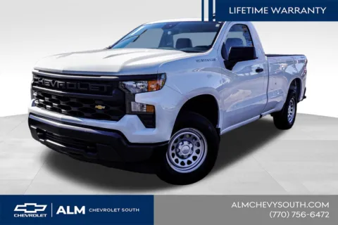 White 2025 Chevrolet Silverado 1500 WT for sale in Union City, GA