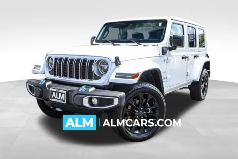 White 2024 Jeep Wrangler Sahara 4xe for sale in Union City, GA