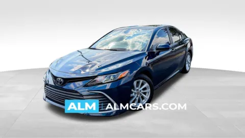 Blue 2021 Toyota Camry LE for sale in Union City, GA
