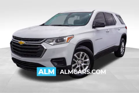 White 2021 Chevrolet Traverse LS for sale in Union City, GA