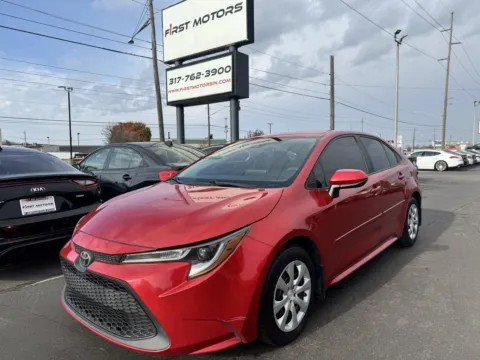 Red 2020 Toyota Corolla LE for sale in Indianapolis, IN